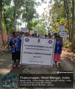 Awareness Rally regarding ‘Snake Bite’ control measures in the adopted village (Date : 27.04.2025)