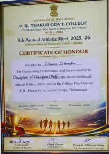 Certificate for Champion of Champions, 2026